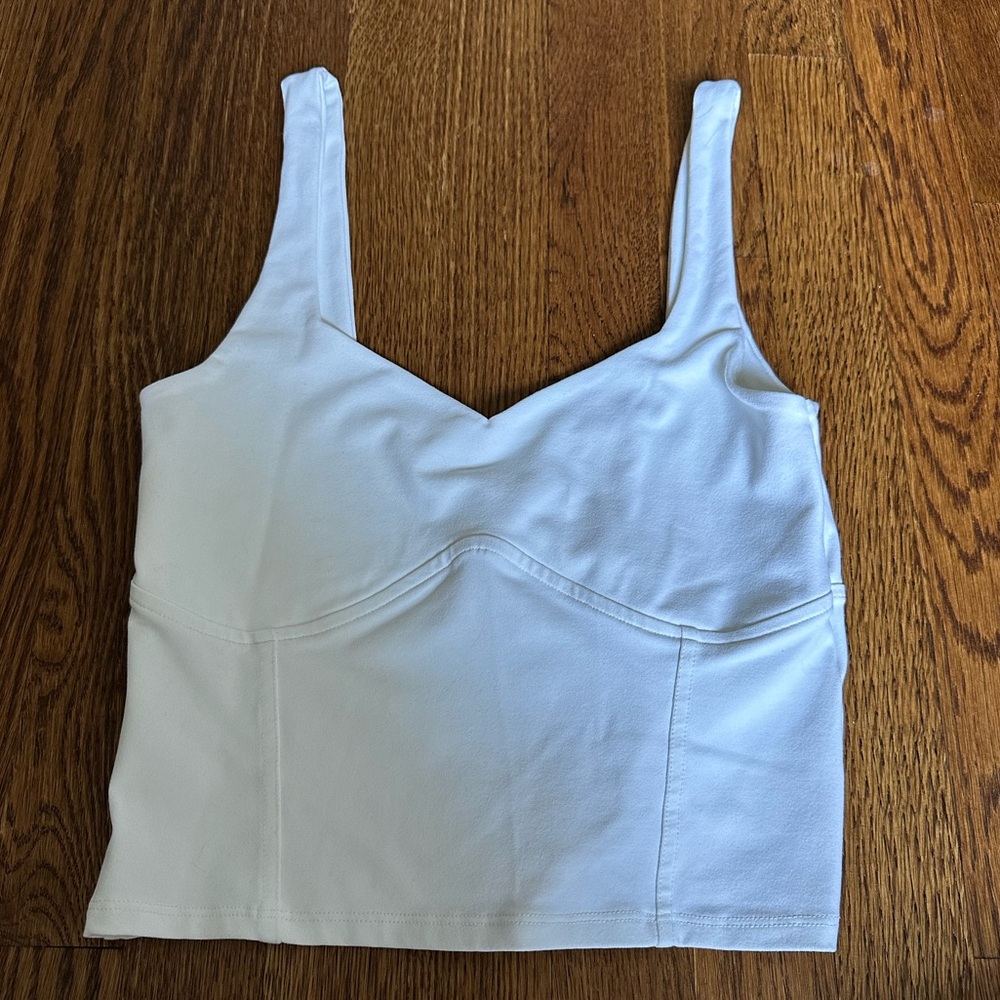Abercrombie & Fitch | Soft A&F Collection | White Cropped Tank Top | Small